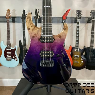 ESP E-II M-II 7 HT 7-String Electric Guitar w/ Case-Purple Natural Fade for sale