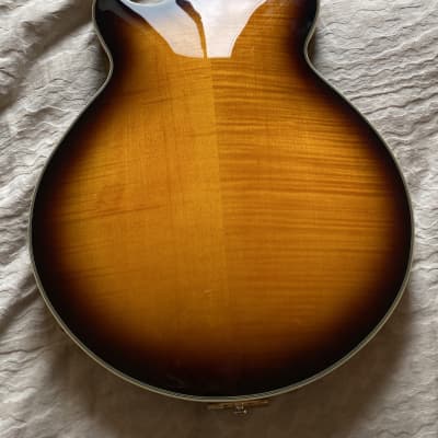 D'Angelico Excel SS Semi-Hollow with Stairstep Tailpiece, Gold Hardware 2015 Vintage Sunburst image 4