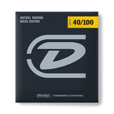 Dunlop DBN40100 Light Nickel Wound 4 String Electric Bass Strings (40-100) image 2