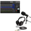 Zoom LiveTrak L-12 Digital Mixer w/ ZDM-1 Podcast Mic Pack
