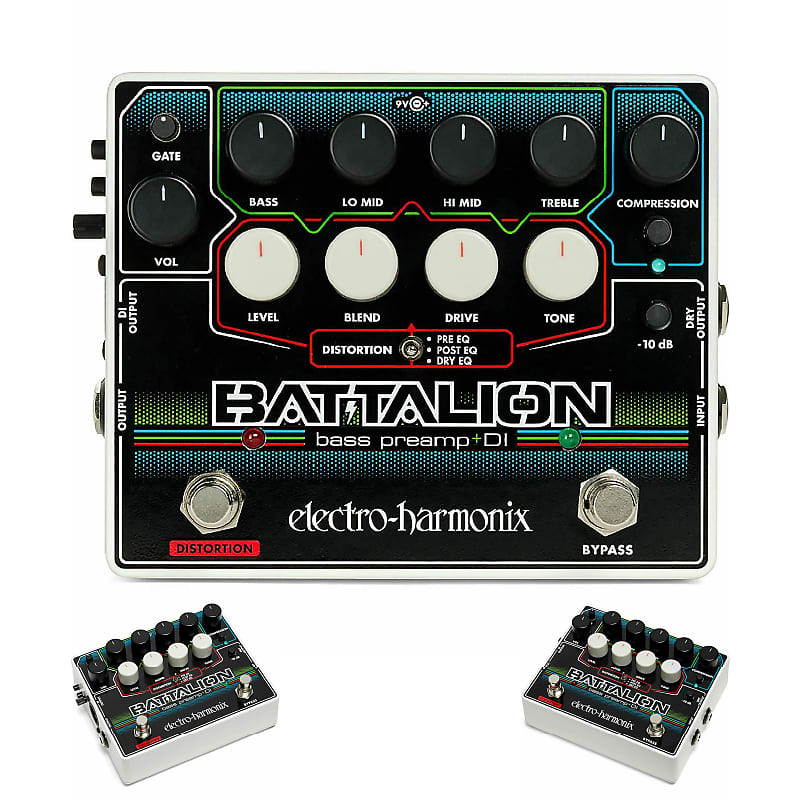 ベース clefs 4band Preamp Amazon.com: Electro-Harmonix Battalion