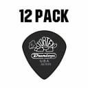 Jim Dunlop Tortex Pitch Black Jazz III Plectrum Players Pack - 12 Pack - .88mm