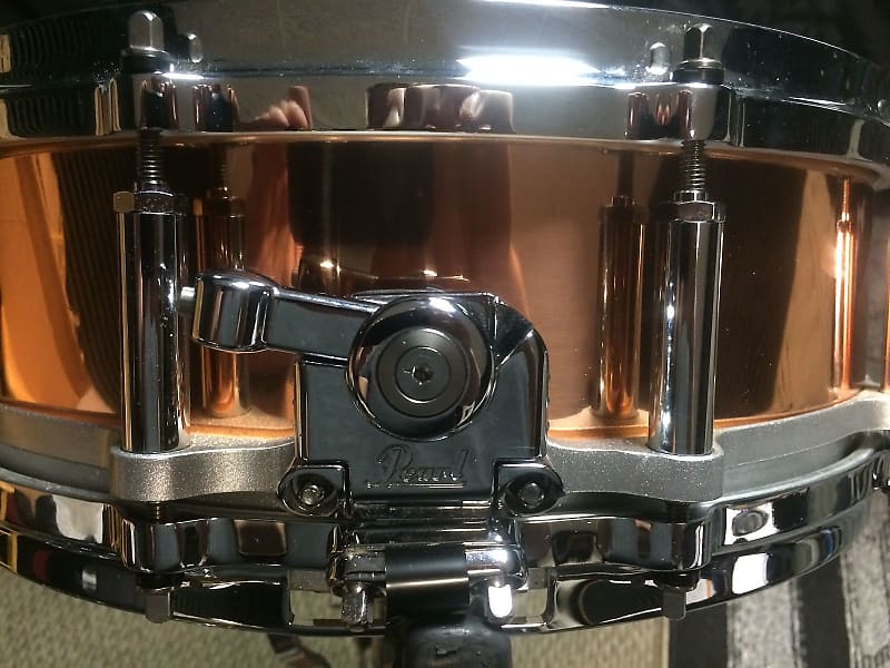 PEARL FREE FLOATING 14 X 5 Copper Shell Snare Drum $500.00