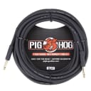 Pig Hog PH25 25ft Black on Black 1/4" Guitar, Bass, Instrument Cable