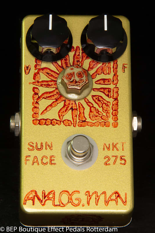 Analogman Sunface Fuzz NKT-275 Red Dot , Small Box, Sun Dial, Side Jacks  2015 made in the USA