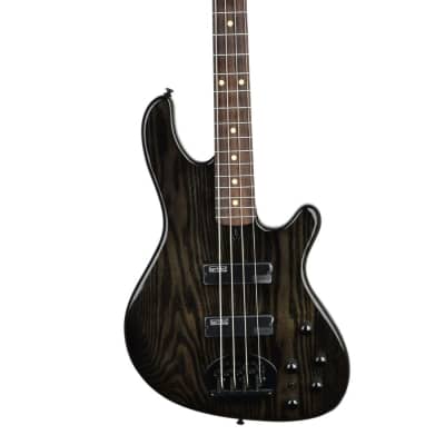Lakland Skyline 44-OS Offset 4-String Bass w/ Bartolini Pickups - Trans Black for sale