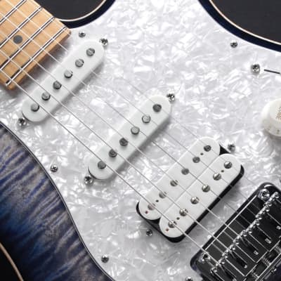 Suhr Guitars Core Line Series Standard Plus (Faded Trans Whale Blue Burst/Roasted Maple) #71503 image 4