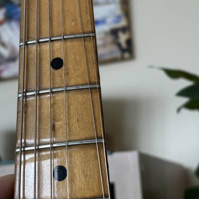 Fender Mustang Guitar with Maple Fretboard 1975 - 1978 - Blonde image 5