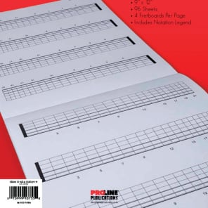 Proline 210086 Standard Fretboard Manuscript Paper