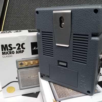 Marshall MS-2 1-Watt Battery-Powered Micro Amp - Classic Dark Grey image 2