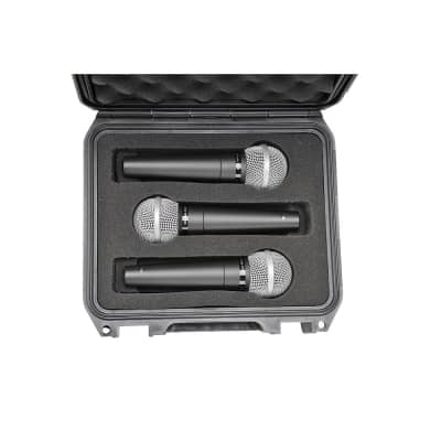SKB 3i-0907-MC3 iSeries Injection Molded (3) Microphone Case with Storage Compartment image 5