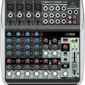 Behringer Xenyx Q1202USB 12-Input Mixer with USB Interface