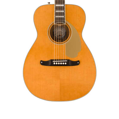 Fender Malibu Vintage A/E Guitar - Aged Natural w/ Ovangkol FB image 3