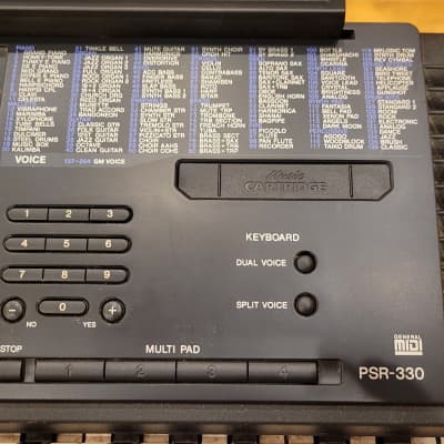 Yamaha PSR-330 Workstation Keyboard Synth MIDI Cartridge