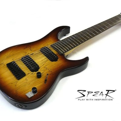 8-Saiter E-Gitarre SPEAR® Gladius SP 8 Spalted Maple | Reverb