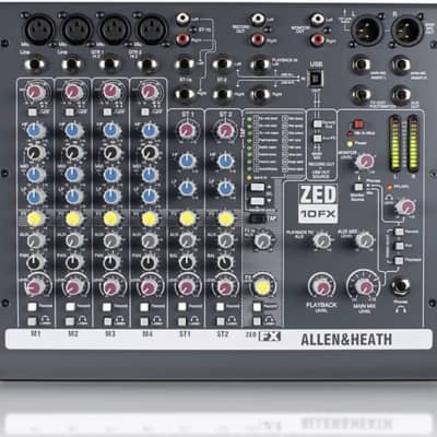 Allen u0026 Heath ZED-10FX 10-Channel Mixer w/ Effects | Reverb