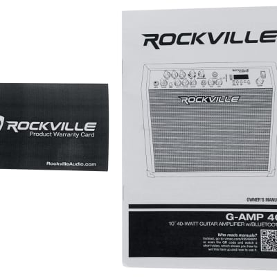 Rockville G-AMP 40 Guitar Combo Amplifier Amp Bluetooth/Mic In/USB/Footswitch image 10