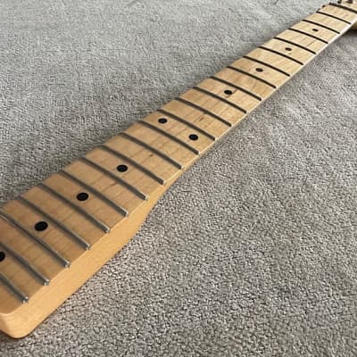 2019 Fender Stratocaster Loaded Maple Neck Staggered Tuners + F Neck Plate w Screws MIM Mexico image 4