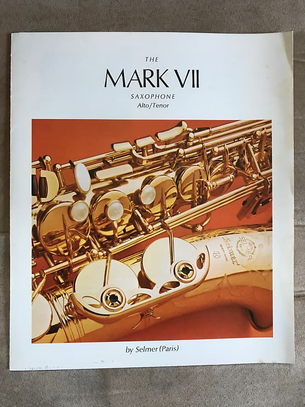 RARE Selmer Paris Mark VII Original Saxophone Brochure Direct Reverb