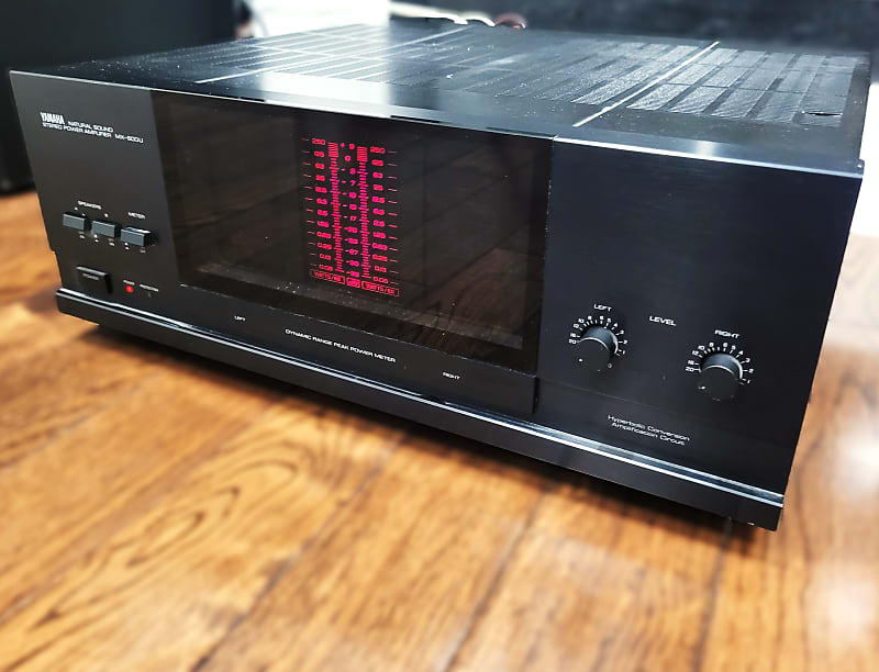 Yamaha MX 600U MX-600U Stereo Power Amplifier Tested Excellent Vintage Rare  			