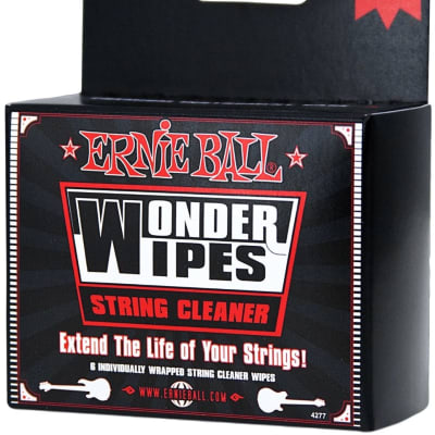 Ernie Ball Wonder Wipes String Cleaner 6-Pack image 2