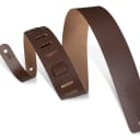 Levy's Leathers - M1-BRN -  2 1/2" Wide Brown Genuine Leather Guitar Strap.