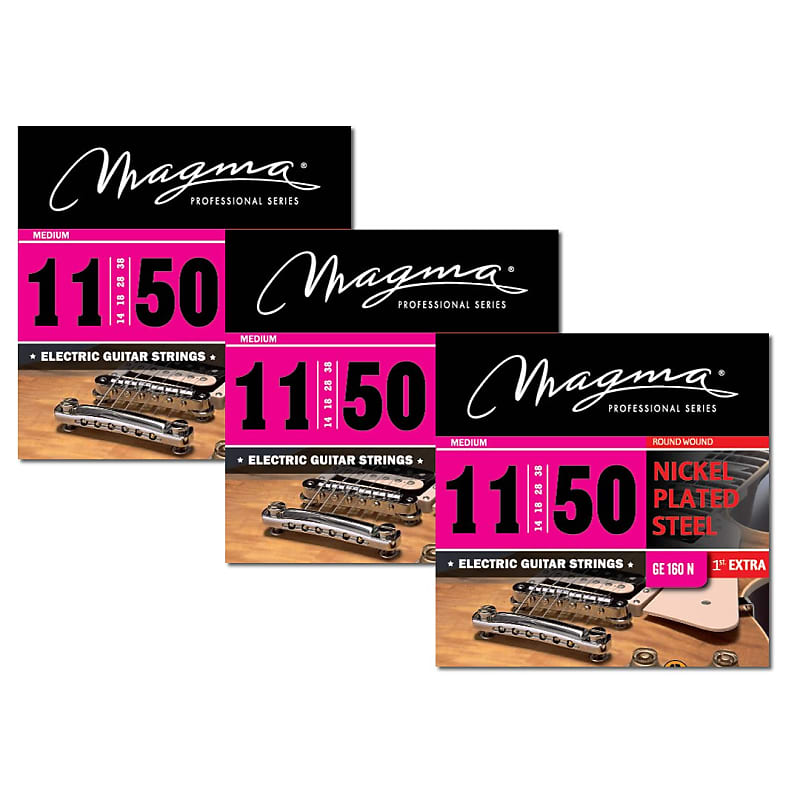 Magma Electric Guitar Strings Medium Gauge Nickel Plated Steel Set