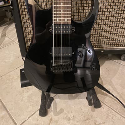 Ibanez 7 String Guitar RG7421-BK Standard w/ custom Seymour Duncan Nazgûl bridge pickup  - Black image 1