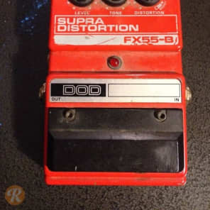 DOD Supra Distortion FX55-B Red 1990s | Reverb