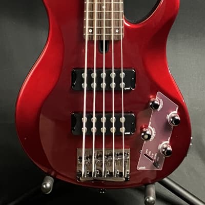 Yamaha TRBX305CAR 5-String Bass Guitar Gloss Candy Apple Red Finish image 1