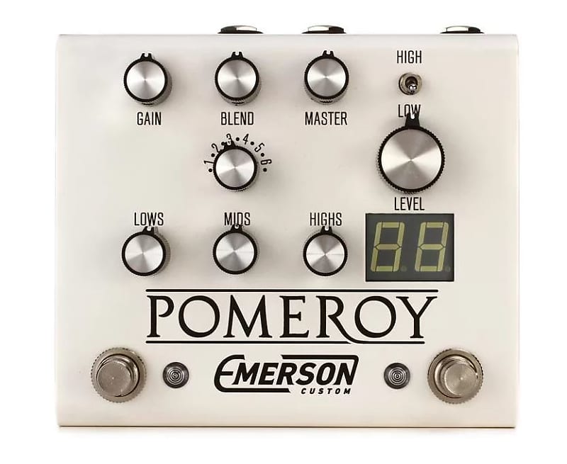 Emerson Custom Pomeroy Boost / OD / Distortion pedal - white image 1