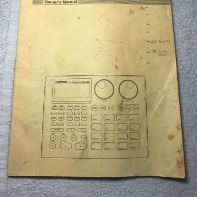 Boss DR-660 original owners manual 1992