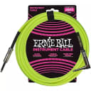 Ernie Ball  Instrument Cable Angled To Straight 25' Neon Yellow