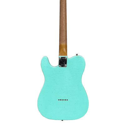 10S iCC/T Vintage 50s Tele Electric Guitar Relic Surf Green image 3