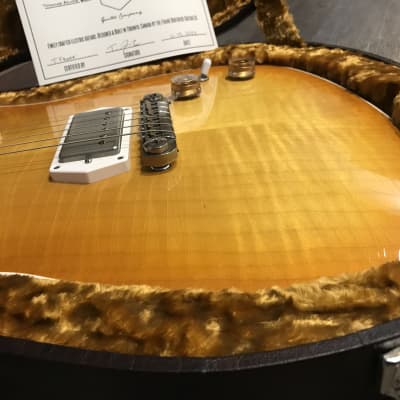 Frank Brothers Thinline Arcade 2022 Lemon Burst Relic 6.9 lbs! Jumbo Stainless Righteous Sound RAF’s MINT image 6