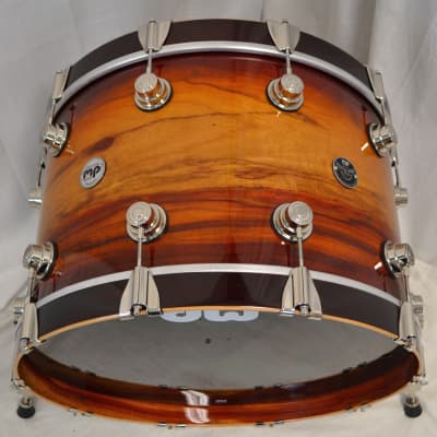 DW 22/13/16/6.5" Santa Monica Series  Drum Set - Rare Padouk #1 Of 1 image 4