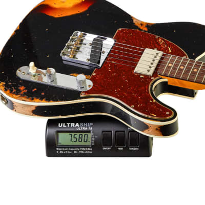 Fender Custom Shop Limited Edition Reverse '60s Tele Custom Heavy Relic Aged Black over 3 Tone Sunburst #R125883 image 10