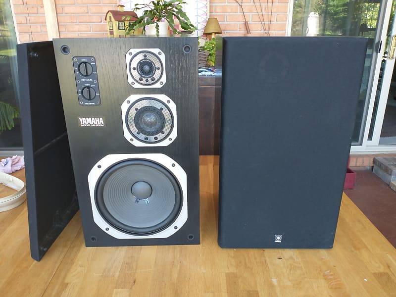 Yamaha NS-200M Studio Monitor Matching Pair Late 70s Black | Reverb