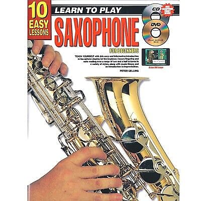 Learn How To Play Saxophone - Easy Lessons For Beginners Tutor Book CD DVD  - H8 X