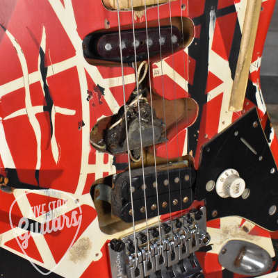 Pre-Owned Fender Custom Shop EVH Frankenstein Replica Tribute Eddie Van Halen, Chip Ellis Masterbuilt - Limited Run with Original Flight Case - Setup by Tom Weber - 1/300 image 15