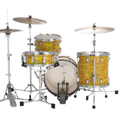 Ludwig Pre-Order Maple Citrus Mod Jazz Bop Kit 14x18_8x12_14x14 Drums Shells Made in the USA Authorized Dealer image 3