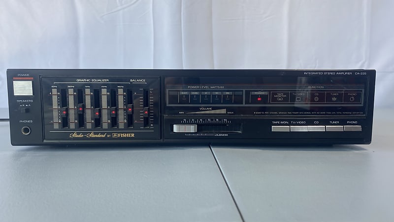Fisher CA-225 Amplifier HiFi Stereo Vintage Equalizer 2 Channel Phono Japan  			