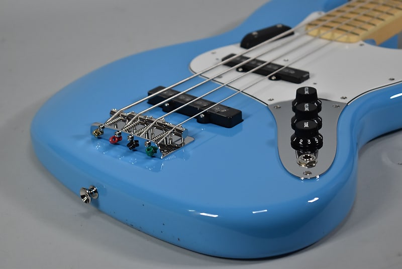 2023 Fender MIJ International Series Jazz Bass Maui Blue Electric Bass Guitar w/Bag image 6