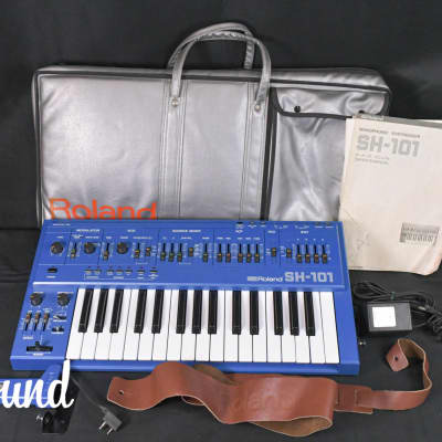 Roland SH-101 Blue Vintage Monophonic Synthesizer in Very Good condition