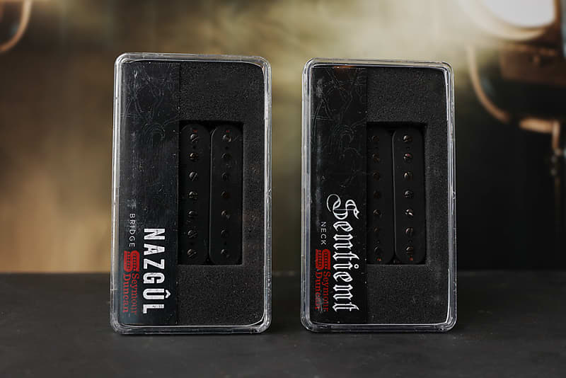 Seymour Duncan Nazgul & Sentient 7 String Set Uncovered Black Guitar Pickup  Set