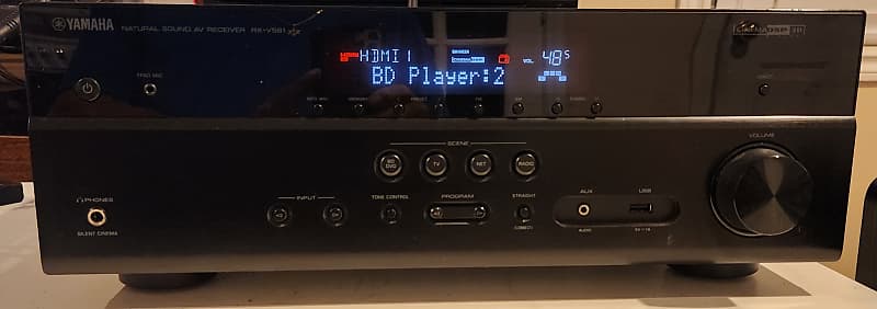 Yamaha Yamaha RX-V581 Network AV Receiver 2015 - Black metal  			