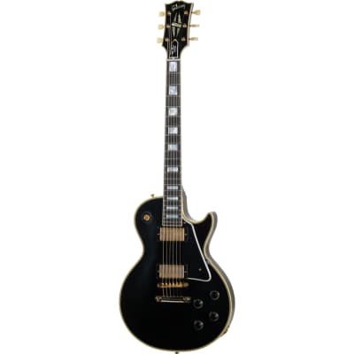 Gibson 1957 Les Paul Custom Reissue Electric Guitar - Ultra Light Aged Ebony image 4