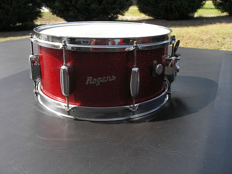 Vintage 1960's Rogers 14 x 6 1/2" Powertone Snare Drum (B&B Lugs) - Extremely RARE! image 1