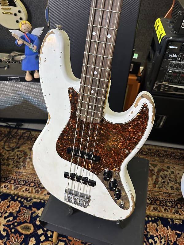 ベース Rittenhouse jazzbass Rittenhouse Guitars JB Jass Bass 62 Relic 2023 - Olympic