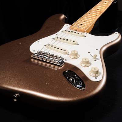 Fender Custom Shop Limited Edition '50s Stratocaster Journeyman Relic - Aged Firemist Gold With Case image 4